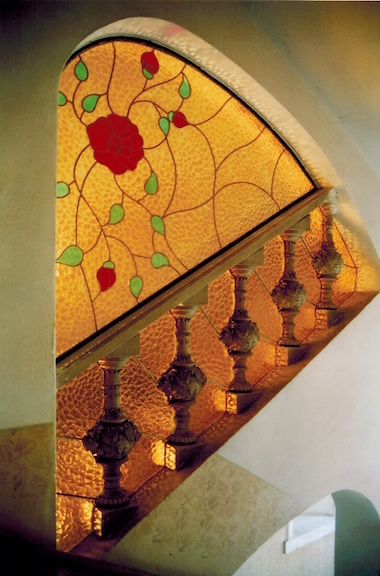 Vitráž na schodišti